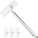 Mesh Screen Cleaner, Window Screen Clean Tool with 4 Brush Head 9" Wide Brush Window Cleaner Tool, Wet and Dry Dual Use