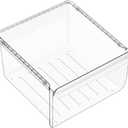 UPGRADED DA97-08693B Refrigerator Crisper Drawer Compatible with Samsung Refrigerator Drawer Replacement RS25J500DSR RS25H5000SR RS25J500DBC DA97-08693A DA61-05548D Fridge Crisper Bin Upper