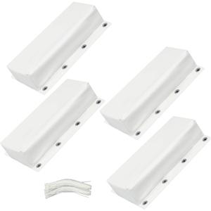 Marsui 4 Pcs Dock Bumpers for Edging Heavy-Duty Marine Boat Fender Docking Guards with Cable Tie Holder for Vertical Poles & Post - Boat Dock Accessories