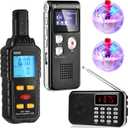 Dunzy 5 Pcs Ghost Hunting Equipment Kit Ghost Hunting Box with 1 Emf Meter 2 LED Balls and 1 Digital Voice Recorder Paranormal Equipment Emf Meter Detector for Home Outdoor
