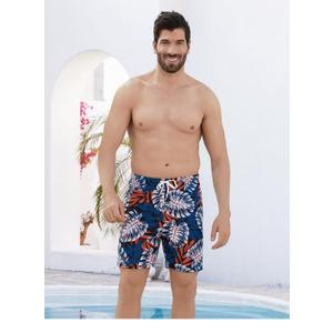 PATPAT Mommy and Me Matching Swimsuit One Piece Leaves Printed V Neck Bathing Suits, M