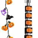 5-30 ft Long Telescopic Extension Pole with Utility Hook // Telescoping Pole for Christmas Lights Installation, String Lights, Birdfeeders // Lightweight and Sturdy // Christmas Light Pole with Hook