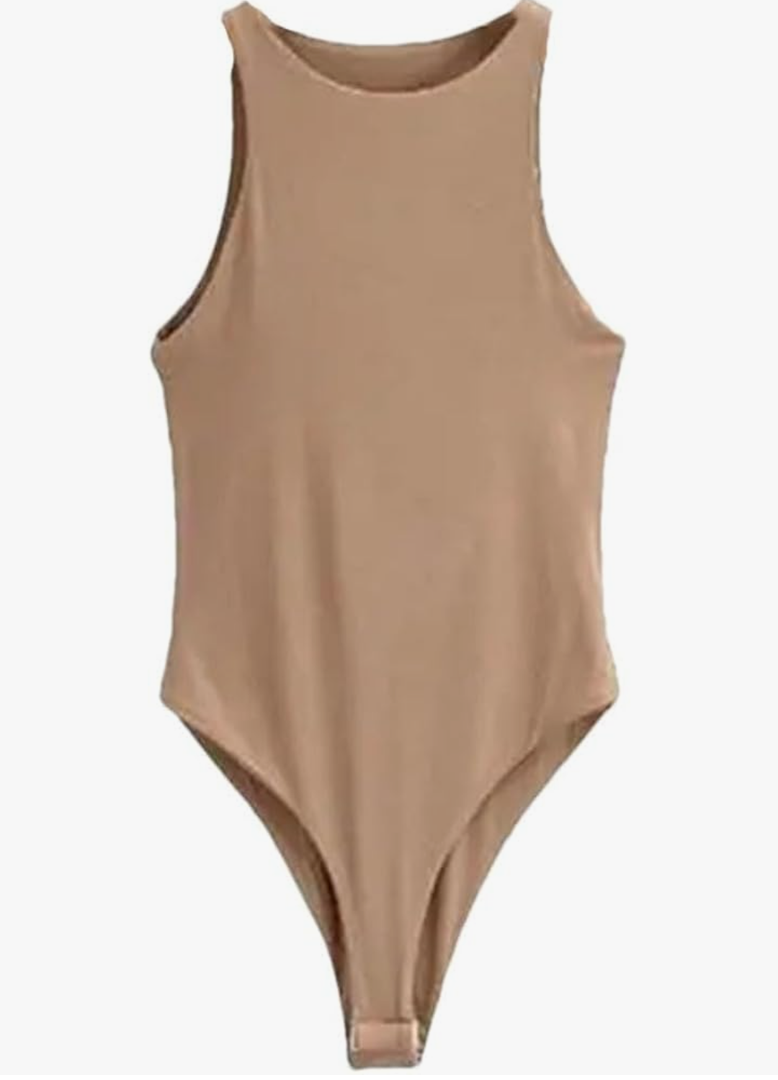Women Jumper Body Suit Casual Slim Beach Jumpsuit Bodysuit Solid Suit Clothes Sleeveless Bodysuit For Women
