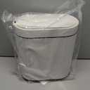 ELPHECO Bathroom Trash Can with Lid 2 Gallon Small Sensor Garbage Can, Slim Smart Trash Bin, Waterproof Automatic Wastebasket, Narrow Plastic Garbage Bin for Bathroom, Kitchen, Office, Black White