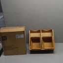 HOMESTEAD Bamboo Pantry Storage Bins - Stackable Baskets, Potato and Onion Storage for Pantry Organization, Set 3 Pieces