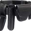 8-in-1 Police Duty Belt Kit with Pouches, Law Enforcement Utility Belt Rig (Large)