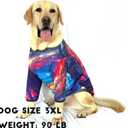 Dog T Shirts with Fantasy Galaxy Pattern Printed Pet Shirt Softable Pajamas for Large Dogs,Galaxy 3XL
