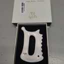 Ceramic Gua Sha Tool for Face & Body - 6 in 1 Manual Facial Massage for Lymphatic Drainage, Jaw Lifting, Puffiness Care, Neck Massage for Stress Relief - Home Self Care,Gift for Mum Wife White