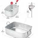 onlyfire 18QT Aluminum Deep Fryer Pot with 2 Baskets
Fish Fryer Basket Set, Heat-Resistant Silicone Handles, For Outdoor Cooking, For Fish Fryers, Chicken Wings and Fries