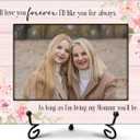 Mother Gifts form Son Daughter, Love You Forever Photo Frame for Mom, Mothers Day Birthday Christmas Gifts for New Mom, Home Office Farmhouse Desk Decor (for 4x6 Photo)-A12