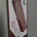 Juegoal Upgrade Wood Cribbage Board Game Set, Solid Wooden Continuous 3 Track Board with Larger Storage Area, 9 Metal Pegs and 2 Decks of Playing Cards, Travel Portable Cribbage Game Sets