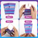 SAVITA 24pcs Video Game Popcorn Boxes, Funny Llama Party Popcorn Bags Battle Holder Bucket Cup Gamers Birthday Decorations for Wrapping Snacks Candy Cookies Party Favor Supplies