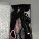 3 in 1 Curling Wand Set - SIQUER Hair Waver Curling Iron for Women with 3 Interchangable Ceramic Beach Waves Wands 1/2 Inch to 1 1/4 Inch Fast Heating Up Hair Curler with Box (Rose, Black)