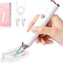 Electric Diamond Painting Pen, Cordless Vacuum Diamond Art Pen Low-Noise, Wax-Free, 3-Speed Adjustable, Rechargeable, Lightweight, Extra Tips - Portable Diamond Art Accessories Pens for Crafts Lovers