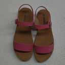 SODA GIRLs Flat Sandals Open Toes Ankle Strap Casual Walking Shoes, Size 4