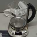 Mecity Electric Tea Kettle with Removable Infuser, 9 Preset Brewing Programs, Temperature Control, 2 Hours Keep Warm, Borosilicate Glass, 1.7 Liter, 1200W (1.8 Quarts | HB-K002C)