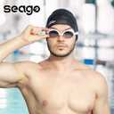 Seago Swim Goggles Shortsighted Swimming Goggles Anti Fog UV Protection Fit for Adult Men Women Youth, -8.0