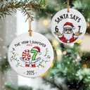 Funny 67 Ornament | 2025 Slang Christmas | Funny Christmas Ornaments 2025 | Funny Teen Grandkid Ornament | Gen Alpha Xmas Gift | 67 Gift (Six Seven-h)