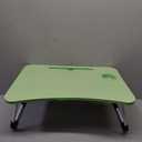 Zapuno Multi-Function Laptop Bed Table with Storage Drawer and Cup Holder, Lap Desk Stand Tray for Eating, Reading and Working (Green)