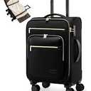 LOVEVOOK Rolling Laptop Bag for Women, Underseat Carry On Bag with Wheels | Fits 17.3 Inch Laptop, 30L Capacity, Silent Wheels, Rolling Briefcase, Carry On Luggage, Personal Item for Work Travel  