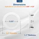 Amico Recessed Lighting 4 Inch, 12 Pack 5CCT Flat LED Can Lights, 2700K/3000K/4000K/5000K/6000K Selectable, 7W=60W, 700LM Brightness, Retrofit Installation - ETL & FCC, White
