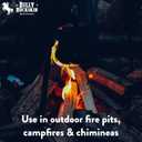 Billy Buckskin 18 LB Mesquite Firewood Bundle  Aromatic & Seasoned Wood Logs with Fatwood Starter Sticks for Fire Pit, Campfire, Fireplace, Wood Stoves and Outdoor Grilling