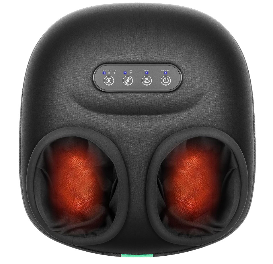 Medcursor Foot Massager with Heat, 2026 Upgraded Shiatsu Foot Massagers for Delivers Pain Relief, Tired, Plantar Fasciitis, Adjustable Air Pressure, Fits Up to13