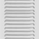 PATIKIL 10 x 12 Inch Aluminum Vent Cover, Screen Air Grille Ventilation Cover HVAC Louvered Grill for Home Kitchen Fireplace Bathroom Wall Ceiling, Silver Tone