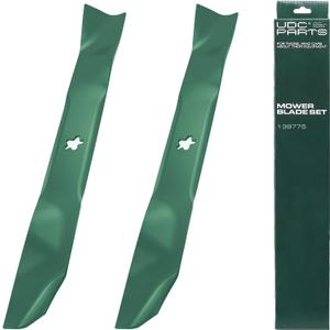 UDC Parts 139775 Lawn Mower Blades Replacement for Husqvarna 42 Inch YTH18542 YTH1542XP YTH22V42 YTA18542 YTH1842 Craftsman LT1000 LT2000 594893101 Poulan PBA195H42LT 532139775/2 Pack Mulching Blades