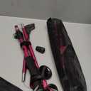 Covacure Hiking Poles Collapsible Trekking Poles - Aluminum Alloy 7075 Walking Sticks for Hiking with Telescopic & Foldable Tri-fold Design Hiking Gear for Women Men, Hiking, Camping, Climbing (Pink Short(100-120cm))