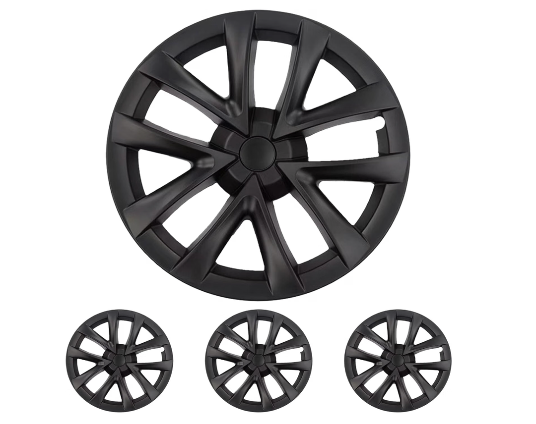Tesla Model 3 Wheel Cover,Hubcaps 18 inch,Matte Black ABS Symmetry Design Compatible with Tesla Model 3 2017-2023 18“ Aero Wheel