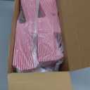 Jetec 50 Pcs 4 Cup Drink Carrier with Handle, Kraft Paperboard Beer Carrier, Disposable Drink Holder for Hot or Cold Drinks, 12-16 oz Bottle Holder for Food Delivery Beverages (Pink)