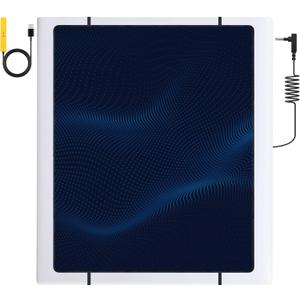 Grounding Mat for Bed,Anti-Slip PU Leather,Grounding Pad for Better Sleep Grounded mats with Test Pen and groudning Cord(Black, (71 * 54inch))