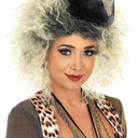 Fun Shack 80s Pop Diva Wig, Blonde Mullet Wig for Women, Big Hair Rockstar Wig, 80s Wigs for Women, Rock Band Costume Accessory