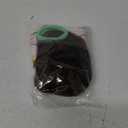 Real Hair Bun Extensions Elastic Ponytail Wrap No Claw Clip Design Curly Bun Hairpieces for Women Updos Small Messy Buns Long Lasting Stretch Band (16g, s02 Dark Brown)