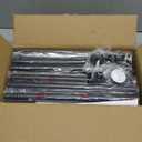 10-Foot Dust Barrier Poles Kit - (Pack of 4) Spring-Loaded Telescoping Poles with Carry Bag for Interior Painting & Decoration Projects