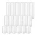 White Pillar Candles Bulk Set of 18，Hurricane Candles，3 Different Lengths 2 x 3/6/8 Inch (6 Each)，Dripless Unscented Smokeless，Gives You a Better Atmosphere When Organizing an Event Party