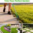 Edger Lawn Tool - 67 inch Wheel Rotary Lawn Edger with Adjustable Stainless Steel Handle, Grass Edge Trimmer for Sidewalks, Driveways & Landscaping (Green)
