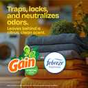 Glad Medium Trash Bags, 8 Gallon, Gain Original with Febreze Garbage Bags, With Odor Control and Drawstring, 80 Count