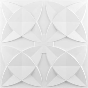 Art3d Decorative Ceiling Tile 2x2 Glue up, Suspended Ceiling Tile Pack of 12pcs White Floral