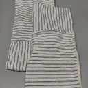 YCOLL Farmhouse Pillow Covers 20x20, Modern Accent Square Throw Pillow Covers Set of 2, Gray and Beige Striped Patchwork Linen Decorative Pillows Cushion Covers for Couch Chair Bedroom Home Decor