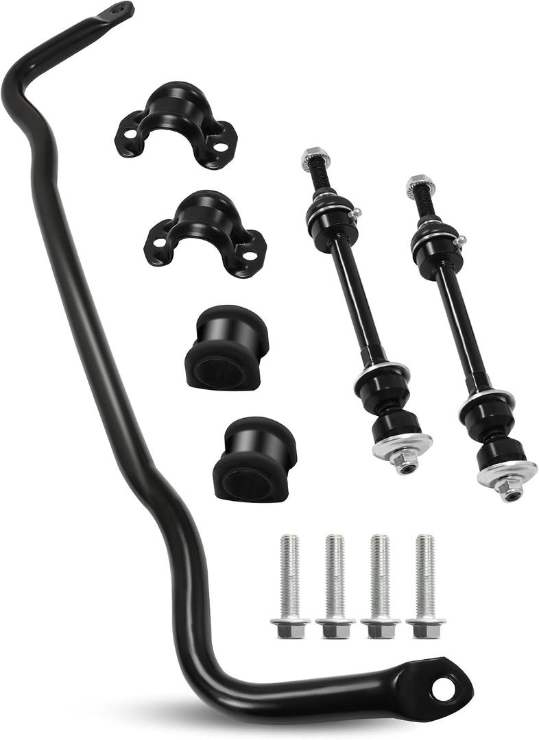 55398938AC Front Suspension Stabilizer Bar & K80894 Front Sway Bar Link Kit with Bushing Kit Compatible with Ram 1500 2012-2018 for Dodge Ram 1500 2009-2011 for Ram 1500 Classic 2019-2022