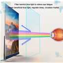 Anti Glare film TV 43Inch Screen Protector LED LCD TV Anti Blue Light Filter Film, Anti-Scratch Injury Against Radiation TV Guard, Relieve Eye Fatigue, Matte - 43in942*529mm