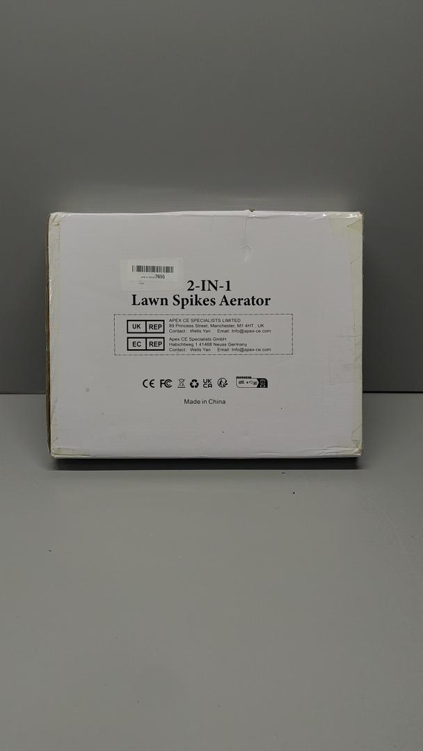 JONONMAS Manual Spike Aerator  15 Iron Spikes, Lawn Tool for Aerating Grass and Loosening Soil