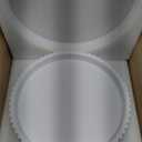 Decorative Tray for Coffee Table, Living Room, Side Table, 11" White Round Concrete Home Decor Serving Trays for Accent Table, Console Table