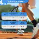 Athletic Socks for Women and Men (2 Pairs) Sport Running Crew Socks - Moisture Wicking Sock for Hiking, Cycling, Gym (S)