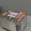 JOYIN 48 Pieces Christmas Foil Containers with Lids, 8 Holiday Designs, 8.5"x6"x2" Rectangular Treat Foil Containers, Disposable Food Storage Pan for Holiday Leftovers, Xmas Gift-Giving