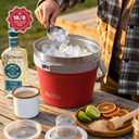 BUZIO 7.4 Qt/7 L Double Wall Insulated Ice Bucket with Lid Scoop & Tongs