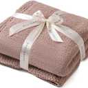 bearberry Super Soft Fluffy Throw Blanket Lightweight Cozy Warm Bed Blankets for Couch Bed Sofa All Season (Rose Taupe, 60x80)