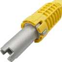 Basin Wrench, Faucet and Sink Installer Tool Multifunctional Plumbing Tool Pipe Extractor for Sink Bathroom Kitchen Toilet Plumbing (2 Head Yellow)